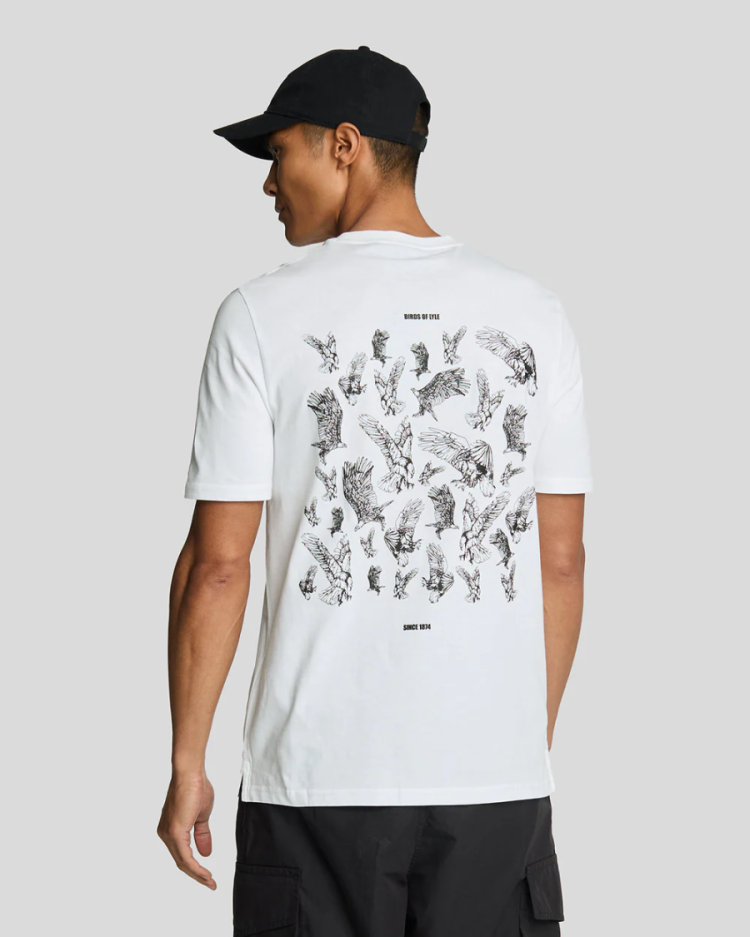 Scattered eagles graphioc shir White