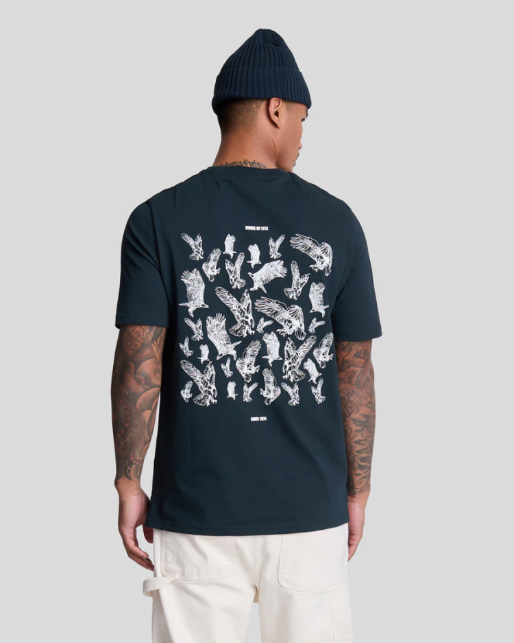 Scattered eagles graphioc shir Dark navy