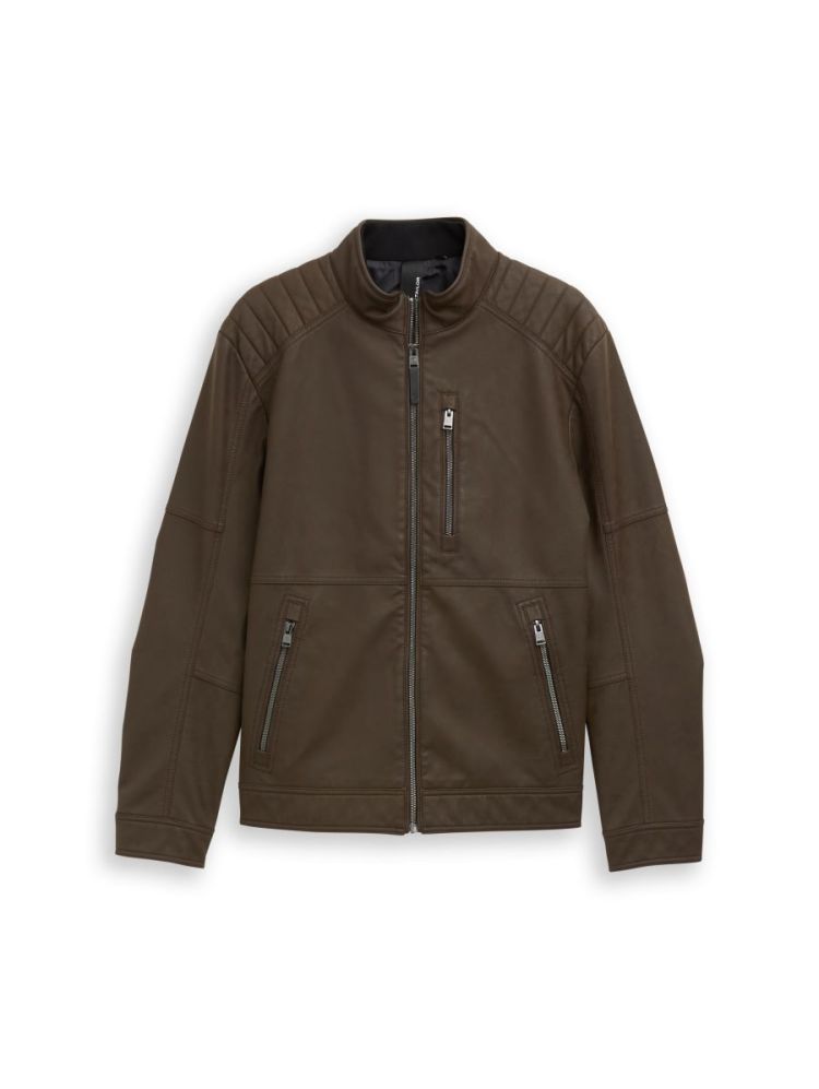 faux leather bike JKT 39333