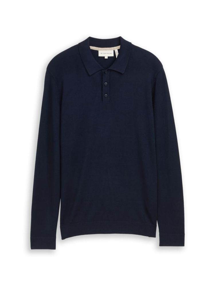 soft knit polo Pullover 10668