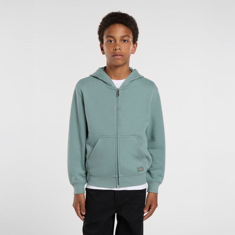 KIDS TERRY FULL ZIP HOODIE STO STORMY SEA