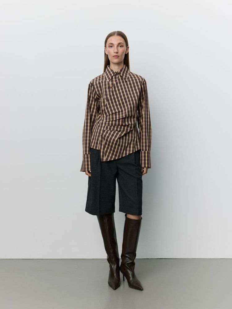  brown check