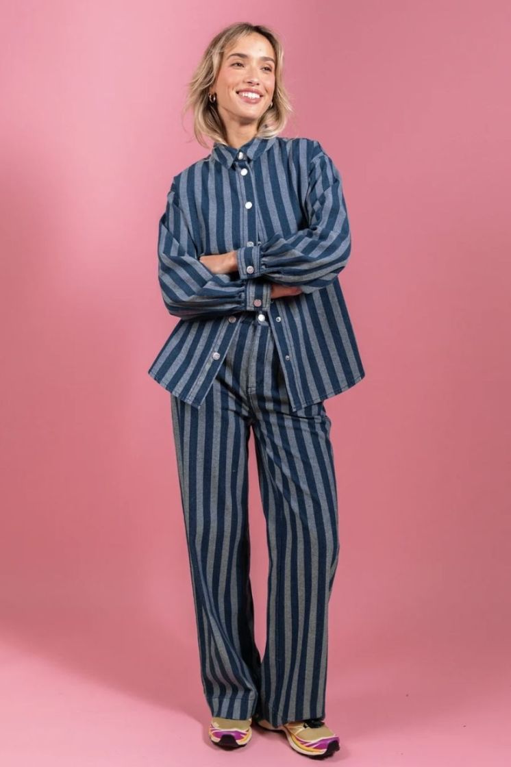 PEPITA BLUE WHITE STRI