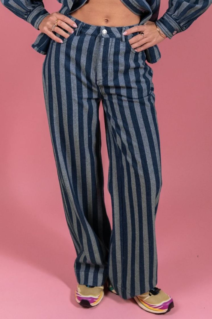 PEPITA BLUE WHITE STRI