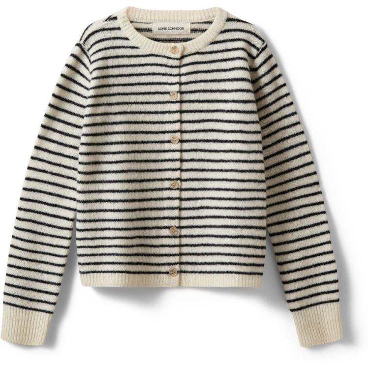CisseSY Cardigan off white str 0140