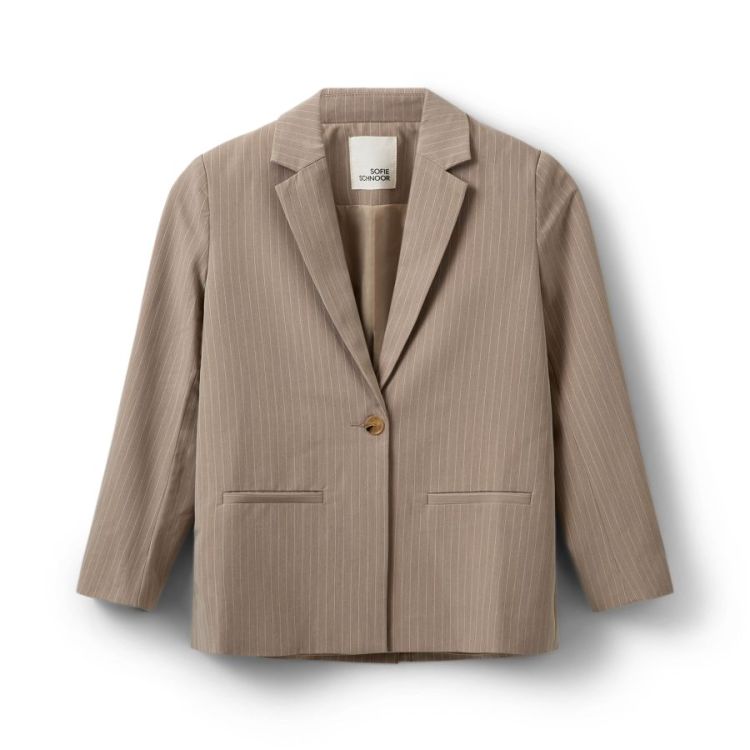 AlfiaSY Blazer beige striped 7120